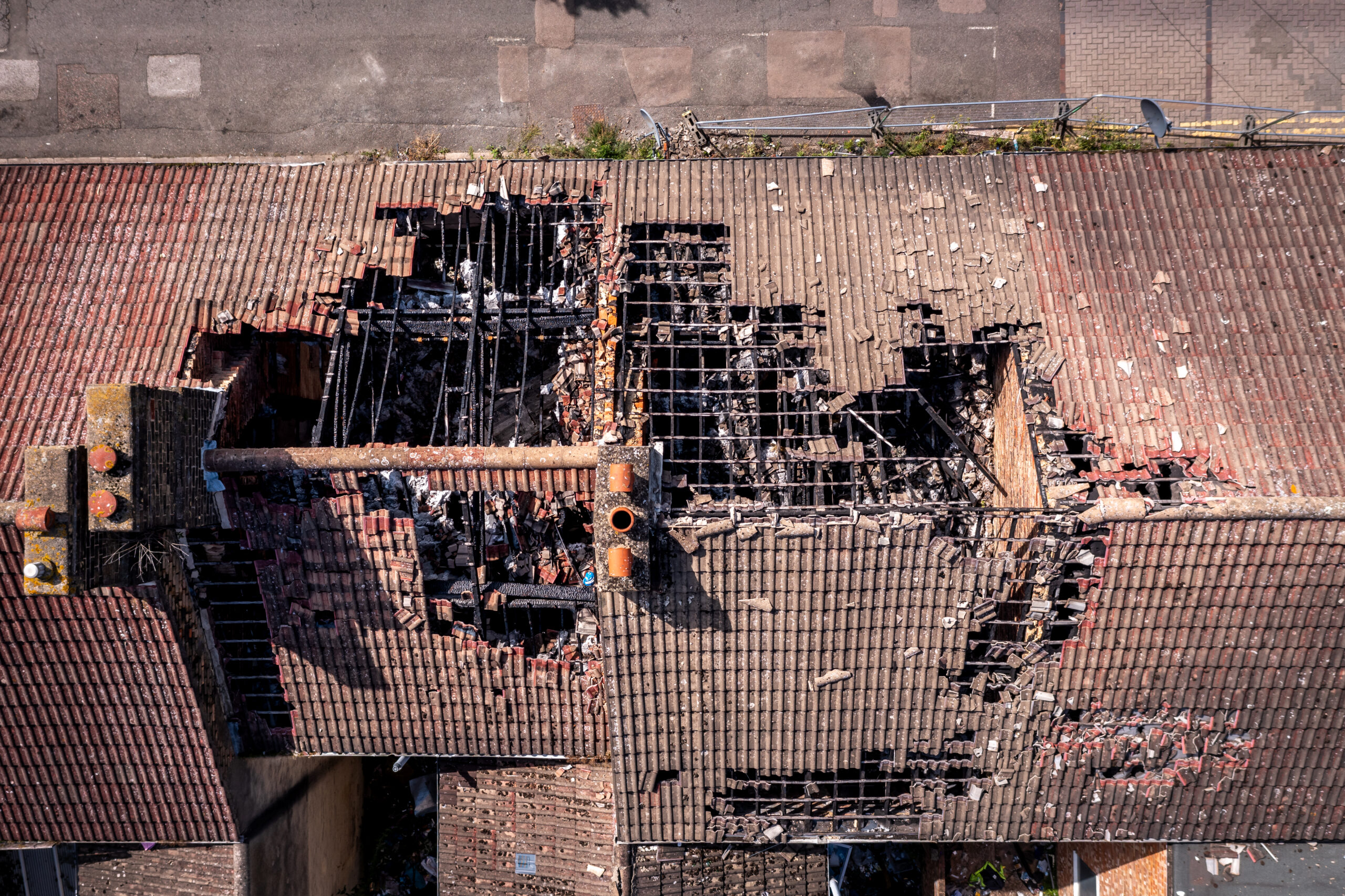 What is the most common roof damage?